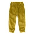 thumbnail image 1 of CAIVO Boys Corduroy Pants For Winter Warm Fuzzy Trousers Slim Fit Casual Kids Joggers Soft Comfortable Play Trousers Durable Cold Weather Breathable Solid Color Slacks, 1 of 4