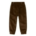thumbnail image 1 of CAIVO Boys Corduroy Pants For Winter Warm Fuzzy Trousers Slim Fit Casual Kids Joggers Soft Comfortable Play Trousers Durable Cold Weather Soft Solid Color Slacks, 1 of 4