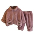 thumbnail image 1 of CAIVO Boys Cozy Thermal Outfit Sets Long Sleeve Two Piece Outfit Sets Tops Pants Kids Winter Outfit Sets Soft Wear Toddler Children 2-3 Years, 1 of 3