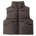 thumbnail image 1 of CAIVO Boys Down Vests Winter Warm Padded Quilted Sleeveless Jackets Coats With Stand Collar Children Outdoor Activities Holiday Toddler Clothing, 1 of 7