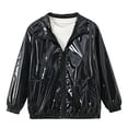 thumbnail image 1 of CAIVO Boys Girls Autumn Zip Up Collared Casual Jacket Fashion Outerwear Coats Long Sleeve Trendy Dailywear, 1 of 9
