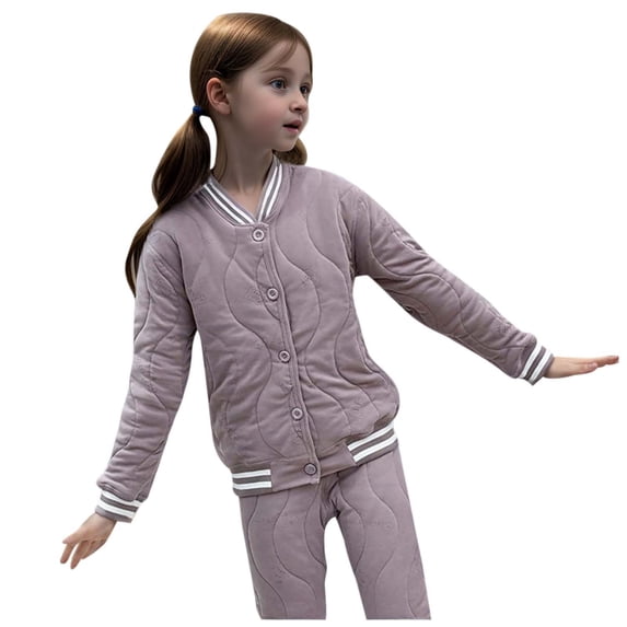 CAIVO Boys Girls Down Coats Lightweight Down Jacket Button Type Fashion Winter Children Snowsuit Long Sleeve Breathable Outerwear