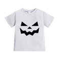 thumbnail image 1 of CAIVO Boys Halloween Pumpkin Face Print T-Shirt Short Sleeve Kids Tee Tops Party O-Neck T Shirts, 1 of 4