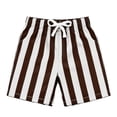 thumbnail image 1 of CAIVO Boys Shorts Striped Print Athletic Shorts Casual Sports Walking Lightweight Kids Summer Independence Day Trendy Bottoms, 1 of 4