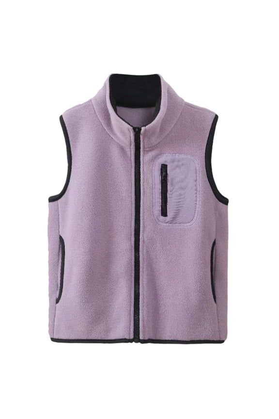 Boys Vests Children Warm Winter Padded Sleeveless Jackets Coats With Zipper Outdoor Activities Versatile Toddler Clothing