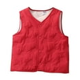 thumbnail image 1 of CAIVO Boys Winter Vests Kids Warm Padded Sleeveless Jackets Coats Thermal Inner Layer Thickened Coats Toddler Children Outdoor Birthday Baby Clothing, 1 of 3
