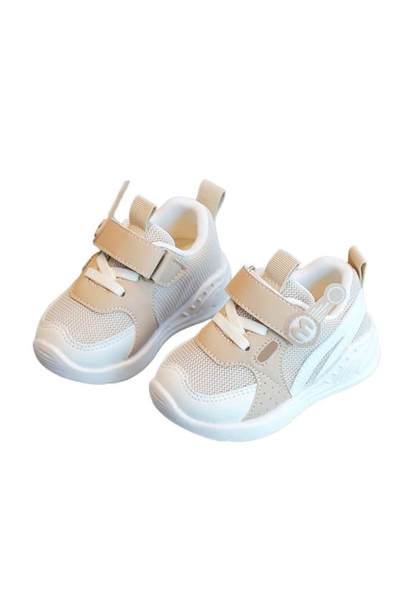 Breathable Mesh Walking Shoes Soft Sole Flexible Toddler First Lightweight Baby Sneakers Boys Girls Early Development Boho Kids Winter Solid Color Footwear