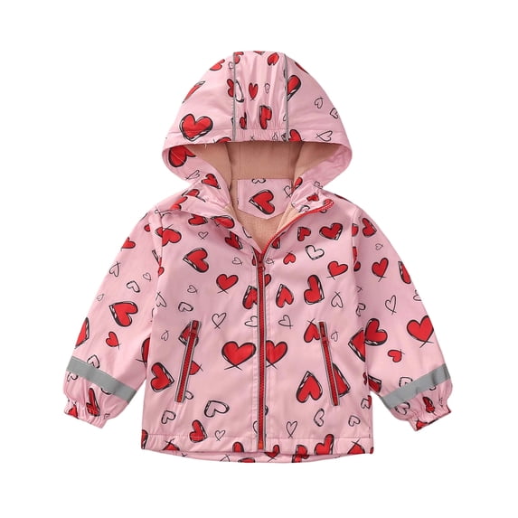CAIVO Child Boys Girls Winter Coats Hooded Jacket Wear Kids Thicken Windproof Zipper Warm Outwear Long Sleeve Relaxed Fit Outerwear
