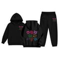 thumbnail image 1 of CAIVO Child Girls Casual Flower Print Long Sleeve Hoodie And Pants Outfit Sets Fashionable Two Piece Toddler Home Soft Playwear Comfy Daily Wear Fashion Kids Cozy Clothing Sets, 1 of 7