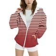 thumbnail image 1 of CAIVO Child Girls Hooded Jacket Lined Outerwear Zip Up Coats For Toddler Youth Lightweight Windproof Spring Fall Casual Jackets Birthday Wear, 1 of 5