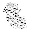 thumbnail image 1 of CAIVO Children 2 Piece Pajama Sets Halloween Printed Button Down Lapel Collar Short Sleeve Shirts Tops Shorts Homewear, 1 of 5