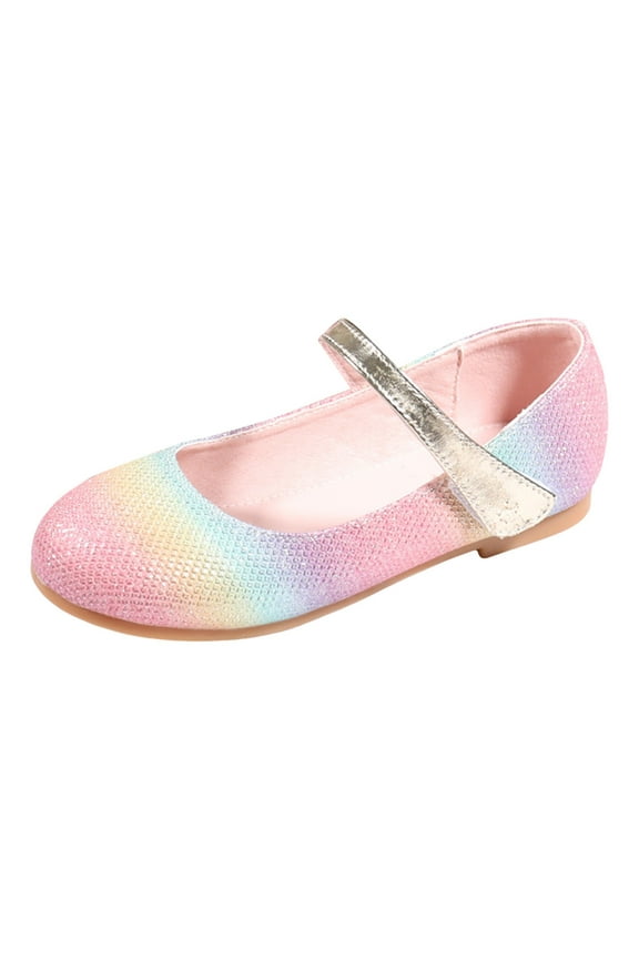 Children Flat Shoes Soft Soled Sandals Fashionable Colorful Princess Performance Shoes Versatile Summer Shoes for Active Kids