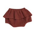 thumbnail image 1 of CAIVO Children Linen Blended Cute Flower Shorts Culottes Soft Toddler Daily Wear, 1 of 3