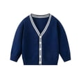 thumbnail image 1 of CAIVO Classic Style Cardigan Knit Sweater Lightweight Outerwear For Girls Long Sleeve Versatile Coats, 1 of 7