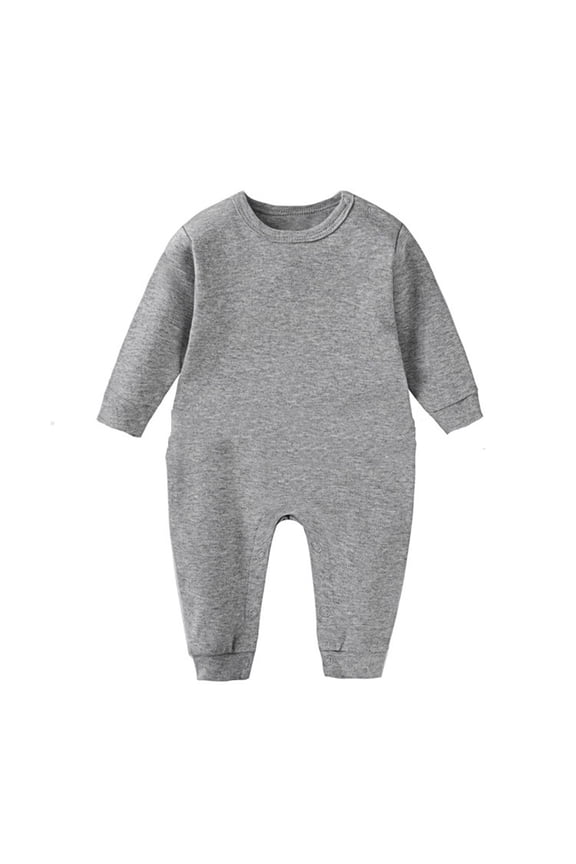 Comfort Boys Bodysuit Long Sleeve Shoulder Snap Baby Jumpsuit Toddler Playwear Soft Everyday Onesie Jumpsuit Fashionable One-Pieces