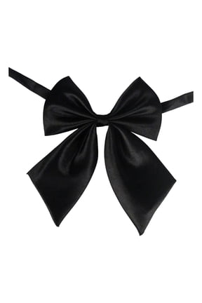 Elegant Solid Color Polyester Silk Bow Tie For Student Career Attache And Flight Attendant Ties for Business, Wedding, Party