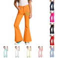 thumbnail image 1 of CAIVO Girl's Heart Printed Trousers Lightweight Pants For Everyday Comfort Soft Kids Bottoms, 1 of 4