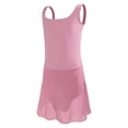 thumbnail image 1 of CAIVO Girls Ballet Dance Leotard With Tutu Skirt Strap Backless Romper For Practice Performance Recital Sleeveless Fashionable Kids Onesie, 1 of 4