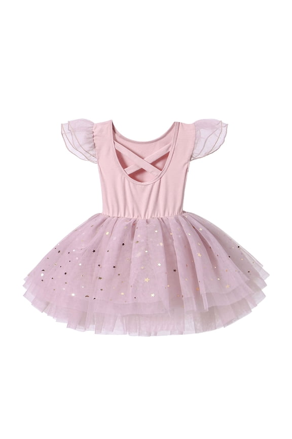 Girls Dance Dresses Ballet Practice Tutu Skirt For Performances And Recitals Autumn Training Wear With Flared Design