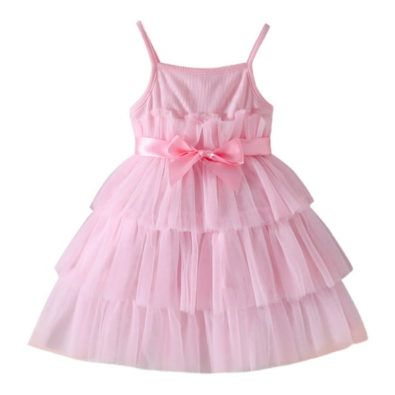 CAIVO Girls Dresses For Parties Casual Wear And Summer Fall Outings Comfortable And Stylish Sleeveless Dress Toddler For Ages 0 3 Boho Child Daily Wear