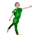 thumbnail image 1 of CAIVO Girls Metallic Mystique Leggings Outfits For Girls Neon Glitter Sequin Pants Glitter Tights Comfort Toddler Child Daily Wear Trousers, 1 of 4