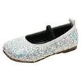 thumbnail image 1 of CAIVO Girls Sandals Fashionable New Pattern Sequin Decoration Cute Flat Bottom Soft Comfortable Lightweight Princess Shoes Summer Trendy Sandals Versatile for Travel, 1 of 8
