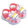 thumbnail image 1 of CAIVO Girls Sandals Toddlers Soft Comfortable Casual Walking Shoes Non- Lightweight Breathable Everyday Wear Solid Color Beach Shoes for Toddler Child, 1 of 3