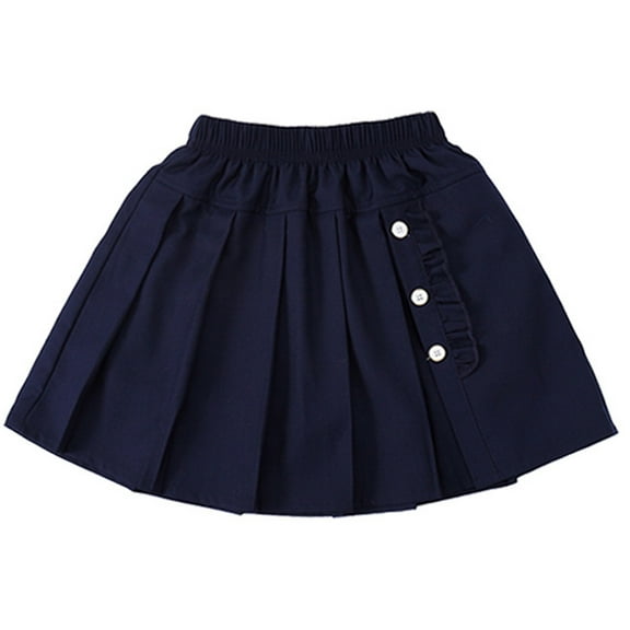 CAIVO Girls School Pleated Skirt Student Dress Everyday Wear And With Comfortable Fit Girls Skirts Lovely Child Clothing