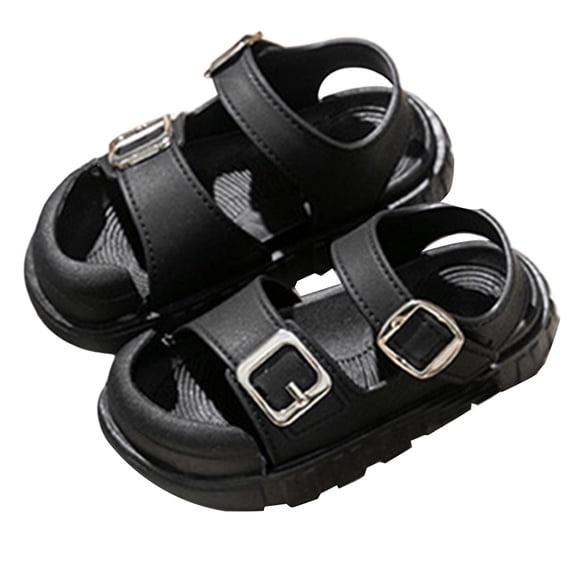 CAIVO Girls Shoes Sandals Toddlers Soft Sole Comfortable Everyday Wear Adjustable Straps Beach Outdoor Casual Footwear Baby Lightweight Solid Color Relaxed Fit Sandals for Summer Fun
