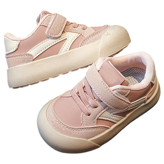 CAIVO Girls Sneakers Lightweight Breathable Casual Walking Shoes Toddler Kids Comfortable Flexible Sole Everyday Play Trendy Child Solid Color Footwear