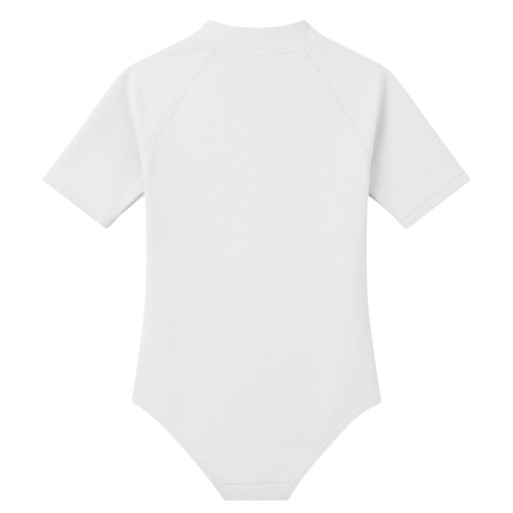 CAIVO Girls Swimsuits For Kids Solid Color Sun Protective Rash Guard One-Piece For Beach Pool Water Play Versatile Summer Swimwear