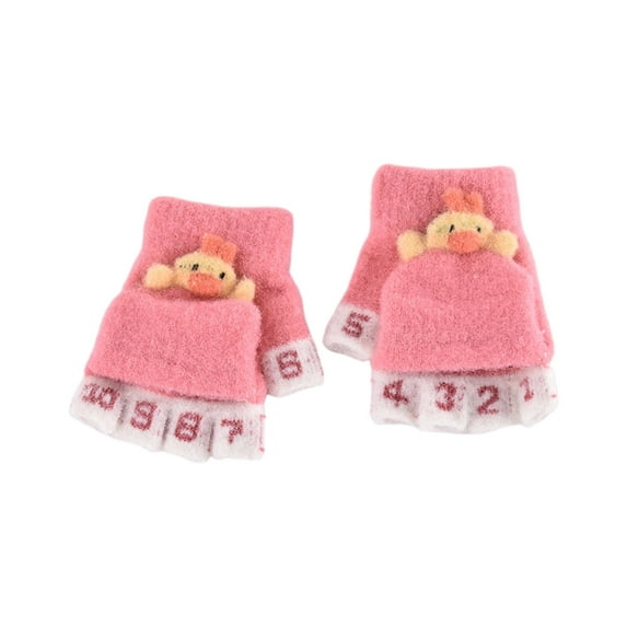 CAIVO Gloves Winter Toddler Kids Boys Girls Soft Warm Wool Gloves Children Thermal Knit Gloves Basic Winter Accessories Mittens