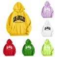 thumbnail image 1 of CAIVO Hoodies For Womens Casual Long Sleeve Graphic Letter Printed Hooded Sweatshirts Pullover Tops Cold Weather Dailywear, 1 of 4