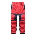 thumbnail image 1 of CAIVO Kids Baby Boys Girls Patchwork Ski Pants Suit Pocket Thicken Warm Trouser Pants Regular Ski Pants Casual Pants Slacks Trousers Leisure Toddler Child Daily Wear, 1 of 3