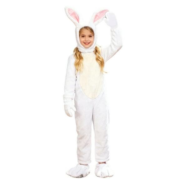 CAIVO Kids Cartoon Bunny Animal Jumpsuit Stage Performance Dress Up Play Outfit Sets Long Sleeve O-Neck Breathable Santa Elk One-Pieces