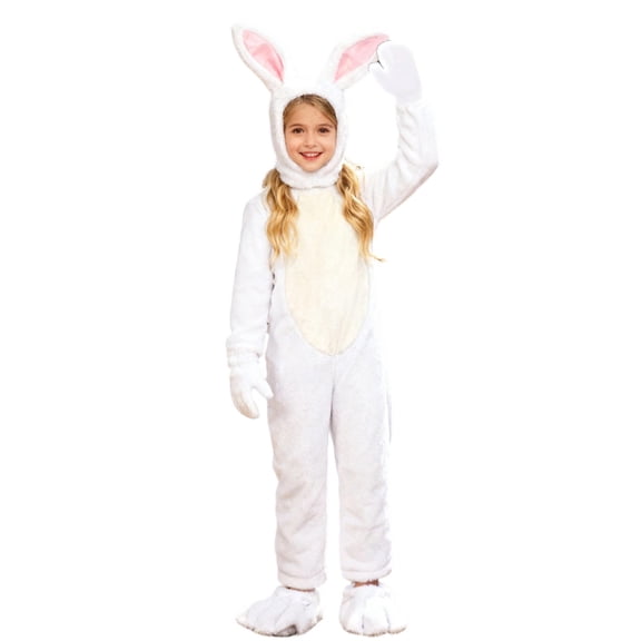 CAIVO Kids Cartoon Bunny Animal Jumpsuit Stage Performance Dress Up Play Outfit Sets Long Sleeve O-Neck Breathable Santa Elk One-Pieces