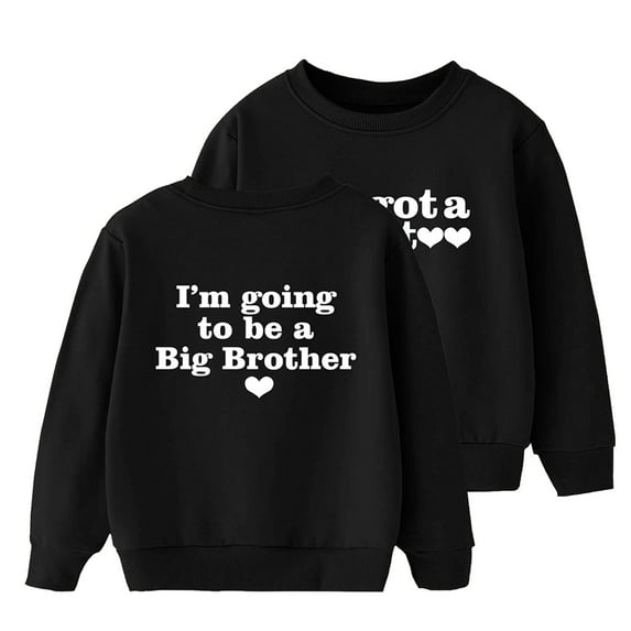 CAIVO Kids Children Boys Winter Long Sleeve Tops Sweatshirt Pullover Letter Printing Lovely Toddler Daily Wear