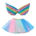 thumbnail image 1 of CAIVO Kids Girls Ballet Skirts Holiday Party Dance Skirt With Wing Outfits Relaxed Fit Toddler Child Daily Wear, 1 of 4