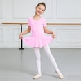 thumbnail image 1 of CAIVO Kids Girls Dance Short Sleeve Ballet Dress For Recital Practice And Performance O-Neck Adorable Dresses, 1 of 8
