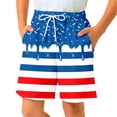 thumbnail image 1 of CAIVO Kids Ice Cream Printed Casual Shorts Independence Day For Boys Shorts Comfortable Everyday Playwear Lightweight Summer Vacation Bottoms, 1 of 3