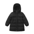thumbnail image 1 of CAIVO Kids Long Hooded Coats Boy Girls Winter Warm Quilted Jacket Padded Outerwear Coats Boho Toddler Child Daily Wear, 1 of 3