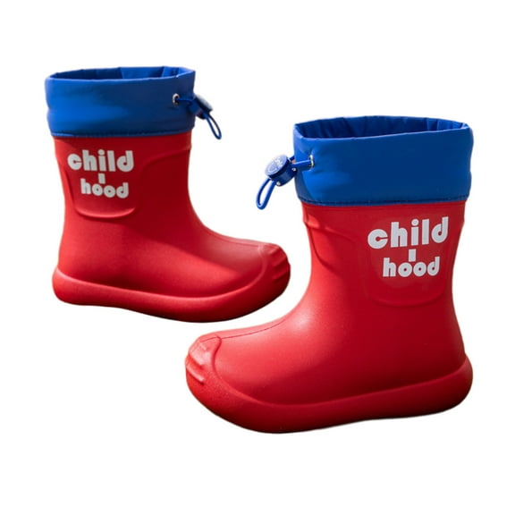 CAIVO Kids Rain Boots Non- High Tops Toddler Booties Boys Girls Outdoor Play Summer Fall Casual Shoes Breathable Child Footwear