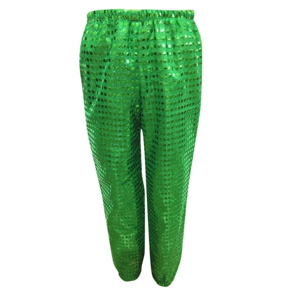 CAIVO Kids Sequins Loose Jazz Hop Street Dance Pants Haren Trousers Dancewear For Boys Girls Boho Toddler Child Daily Wear
