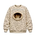 thumbnail image 1 of CAIVO Leopard Print Men Women Unisex Pet Pouch Hoodie Cat Sweatshirt with Zipper Pouch Pocket for Dogs Long Sleeve Tops, 1 of 5