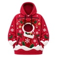 thumbnail image 1 of CAIVO Men Women Unisex Christmas Pet Pouch Hoodie Snowman Sweatshirt with Pocket for Dogs Cats With Zipper Pockets For Holiday Party Tops, 1 of 6