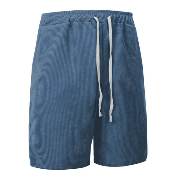 CAIVO Men's Casual Corduroy Shorts Comfortable Breathable Summer Shorts For Daily Wear Sports Outdoor Activities Lightweight Relaxed Fit Stylish Dailywear
