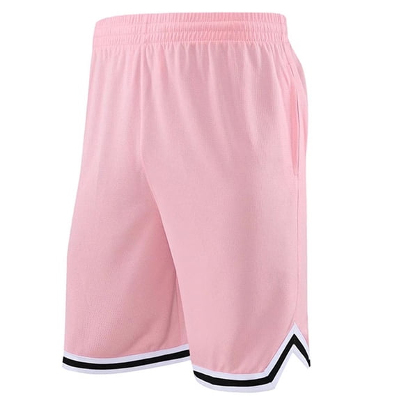 CAIVO Men's Long Basketball Shorts With Zipper Pocket Knee Length Mesh Sports Play Basketball Court Star Fitness Sports Shorts Gym Solid Color Boho Dailywear