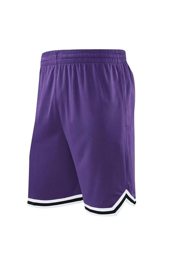 Men's Long Basketball Shorts With Zipper Pocket Knee Length Mesh Sports Play Basketball Court Star Fitness Sports Shorts Gym Solid Color Trendy Dailywear