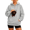 thumbnail image 1 of CAIVO Pet Carriers Hoodies, Cat Hoodie With Pouch Hoodies Pocket Sweatshirt for Dogs Cats Pet Carrier Long Sleeve Tops, 1 of 4