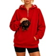 thumbnail image 1 of CAIVO Pet Carriers Hoodies, Cat Hoodie With Pouch Hoodies Pocket Sweatshirt for Dogs Cats Pet Carrier Long Sleeve Tops, 1 of 4